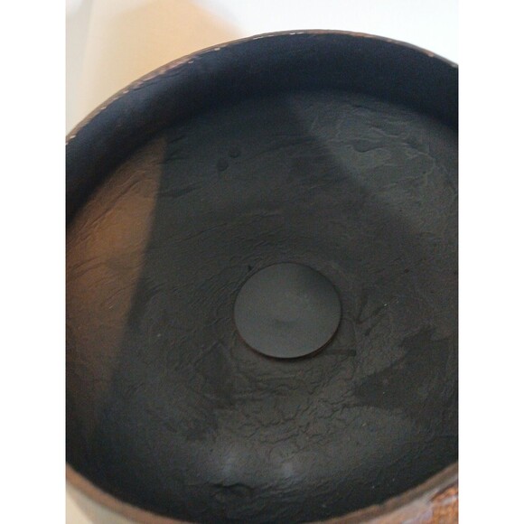 Vintage Hobby Lobby Crackle Glass Golden/ Black Wood Bow-Lidl Center Piece 8" - Picture 10 of 16